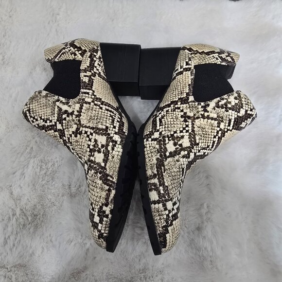 Vionic Belmont Snake Print Leather Ankle Boot Bootie Women's Sizes NEW - Picture 9 of 12